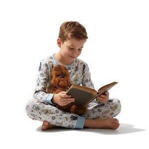 Star Wars Kids Pajama Set - White and Light Blue